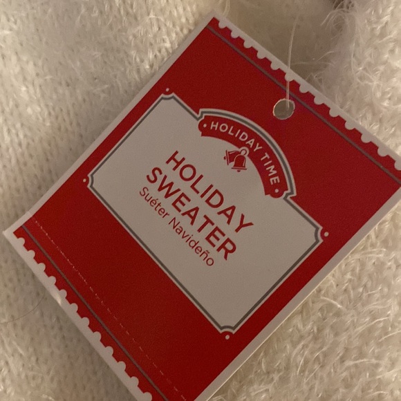 Christmas Holiday Time Long Sleeve Pullover Sequin Relaxed Fit Sweater (Women's) - Picture 7 of 7